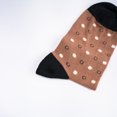 Athletic Dot Mix - Beige / Black and White